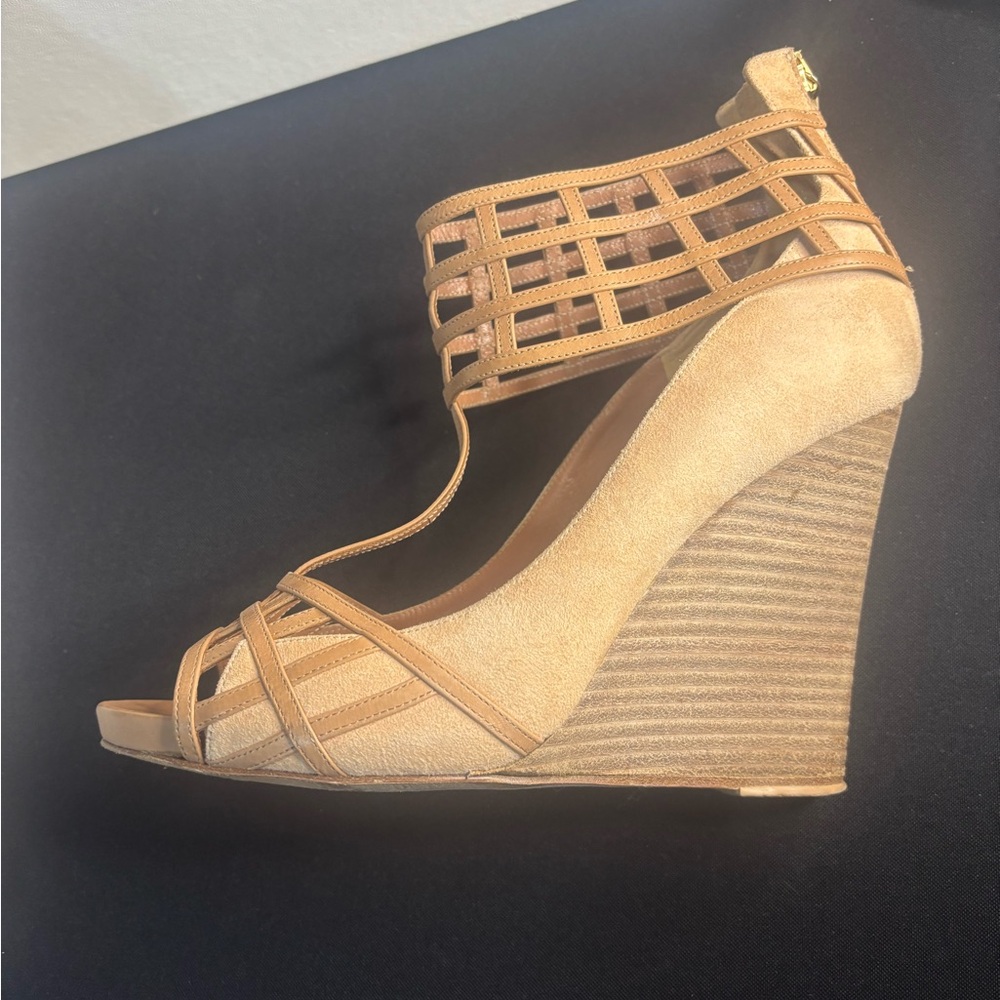 Derek Lam Tan Strappy Wedge Sandals